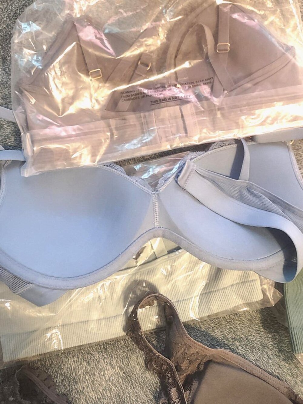 All 6 pieces - Women's Bralettes NWT, size M, 36 B various colors - Picture 8 of 12